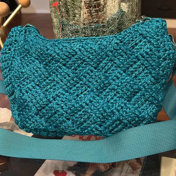 Kurt Geiger Blue Crochet Women's Bag, NWT - Picture 5 of 7